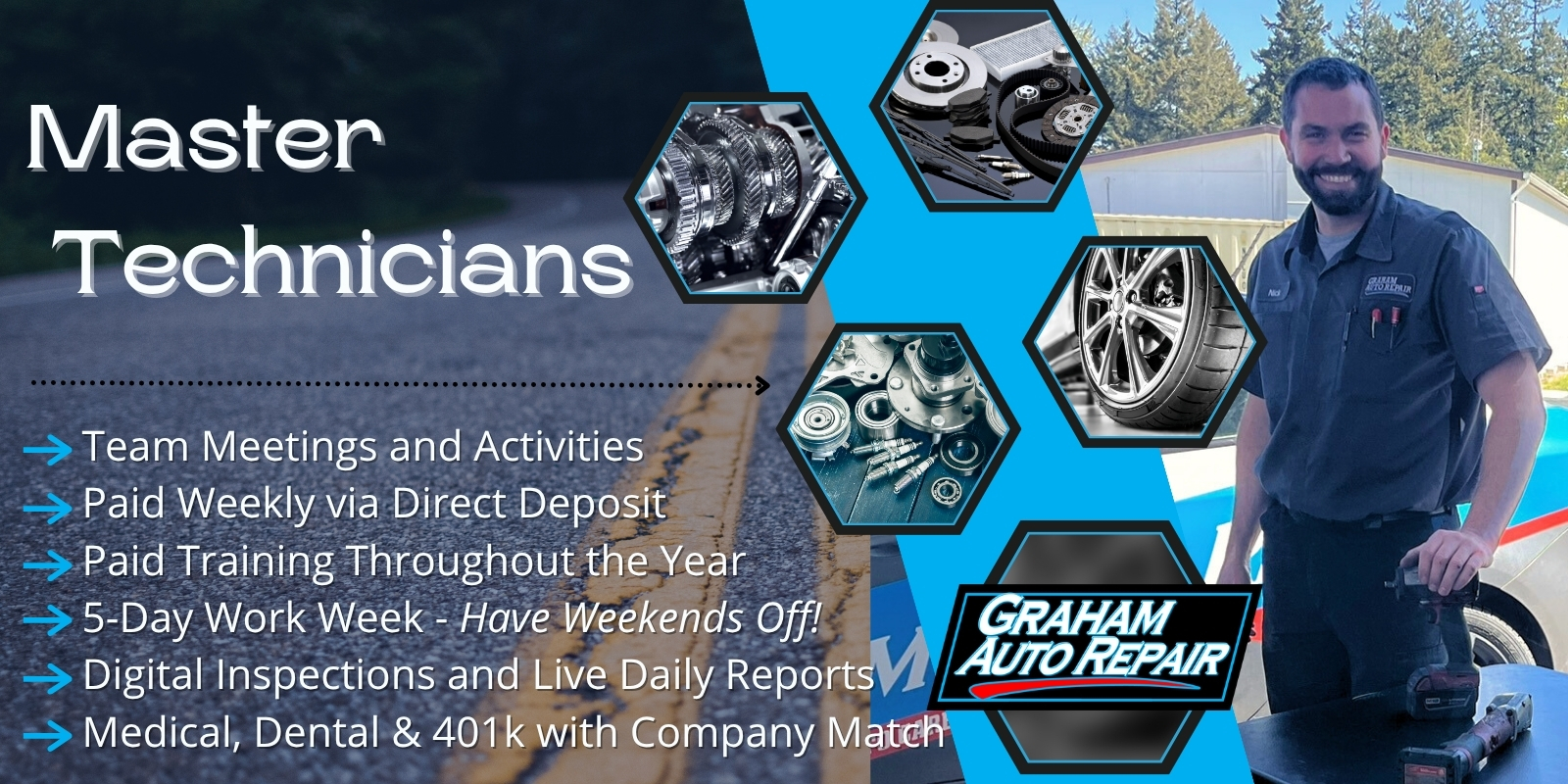 Master Automotive Technician Career at Graham Auto Repair